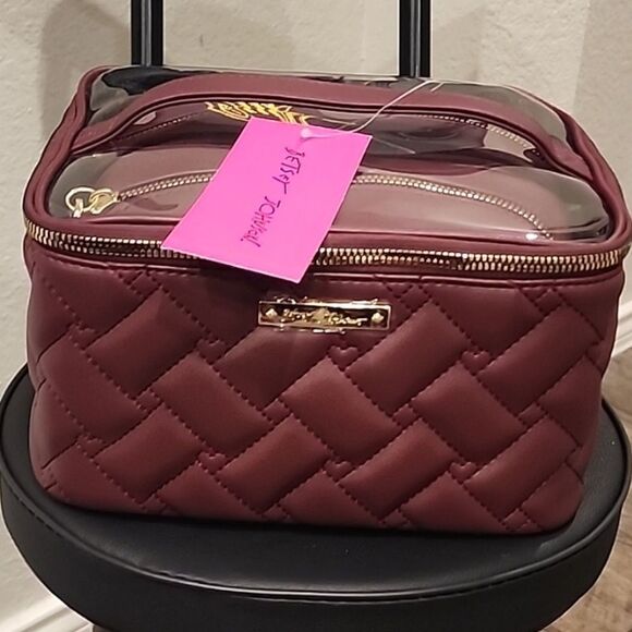 Betsey Johnson 3-Piece Nested Topset Cosmetic Case - Picture 6 of 12